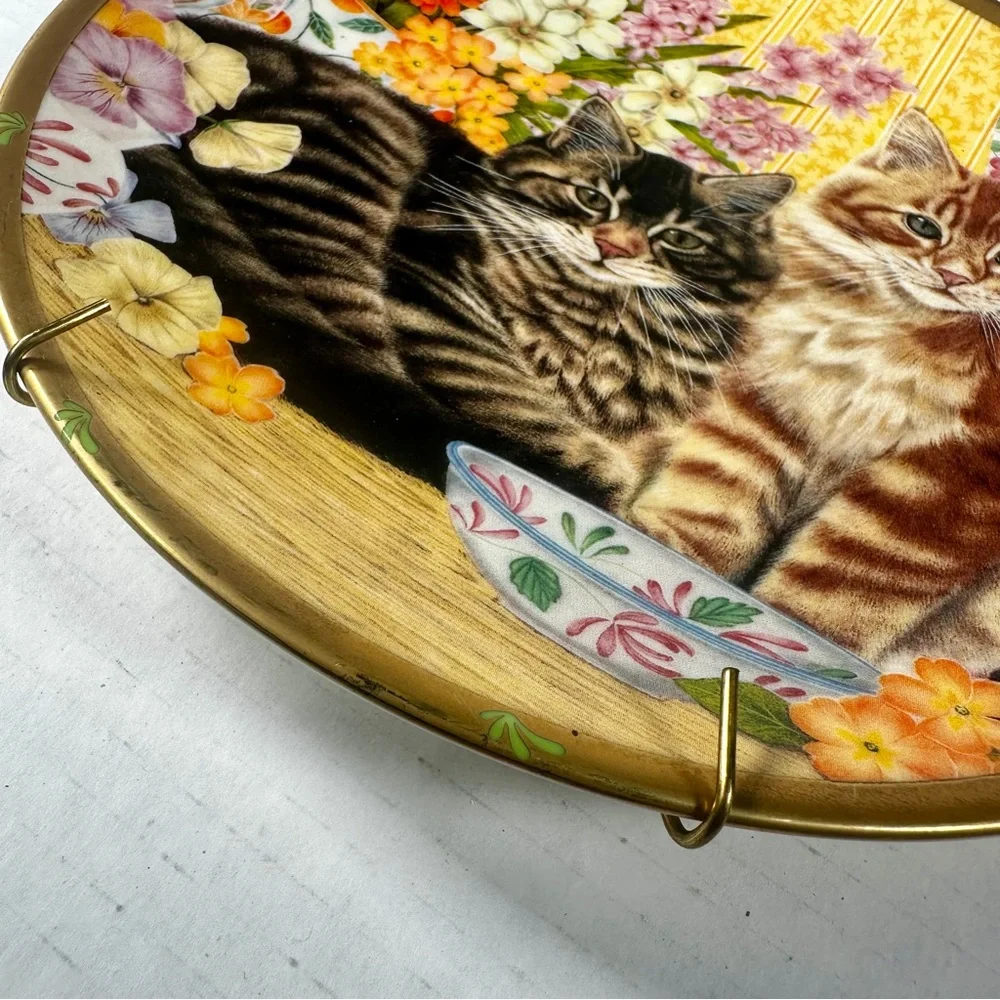 Lenox Pepper & Ginger, Anne Mortimer Collectable Decorative Cat Plate W/ Hanger
